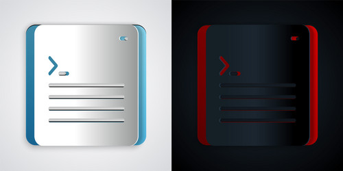 paper cut software web developer programming code vector image