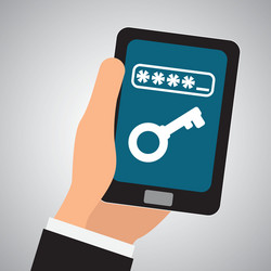 security system design warning and technology vector image