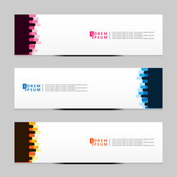 abstract design banner web template vector image