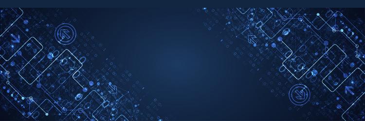 abstract technology concept with binary code vector image