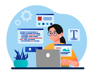 design and programming vector image