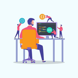 programming web development design concept vector image