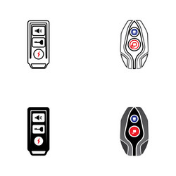 Smart key system template Royalty Free Vector Image