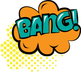 sticker bubble with text short message in color vector image