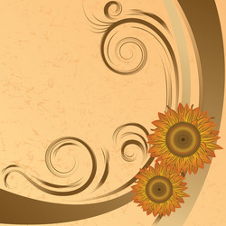 sunflowers vector