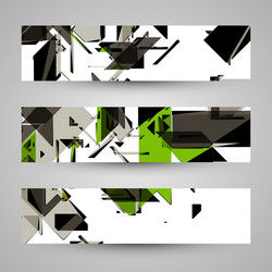 Abstract banner backgrounds vector