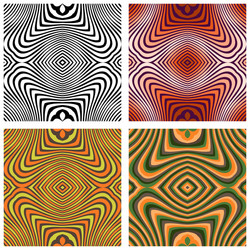 abstract ornamental patterns set vector image