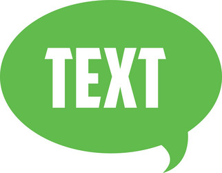 conversation bubble with text inside vector image
