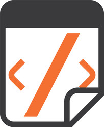 html programming code vector image