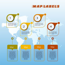 set of colorful map markers pointer vector image