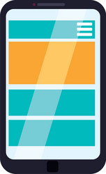 browser web interface vector image