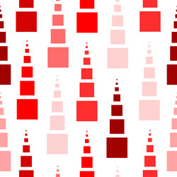 seamless pattern with squares in red colors vector image