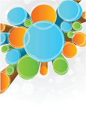 abstract background with circles vector image
