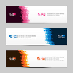 abstract design banner web template vector image