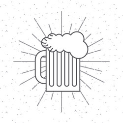 beer jar icon vector