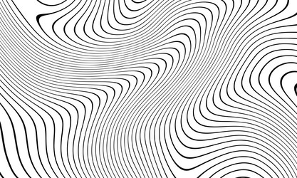a black and white abstract pattern with curved vector image
