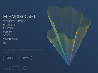 abstract blend background template for web site vector image