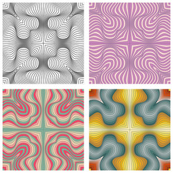 abstract ornamental patterns set vector image