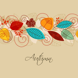 Autumn Leaf Pattern vector image