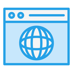 browser icon design vector image