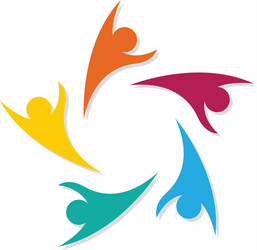 community network and social icon design template vector image