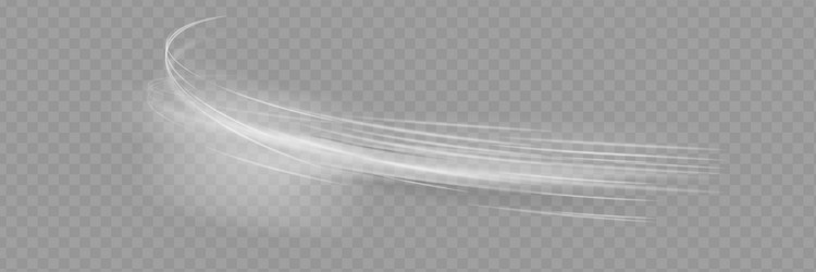 light trail wave fire path trace line and effect vector image