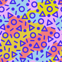 abstract dynamic flow poster geometric colorful vector image