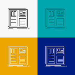 design grid interface layout ui icon over various vector image