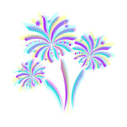 Firework icon vector