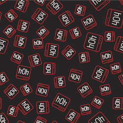 line page with a 404 error icon isolated seamless vector image