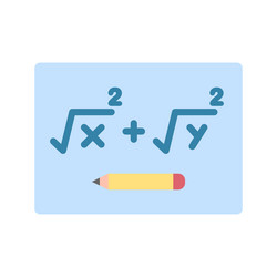 solving formula icon image suitable vector image