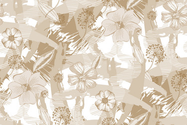 abstract floral seamless pattern in style toile vector image