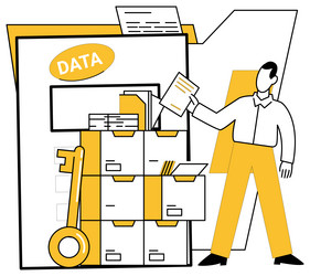 data analytics technology and dance vector image