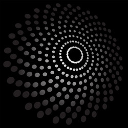 Dynamic Circle Dot Pattern vector image