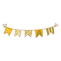 Festive garland with different checkboxes vector