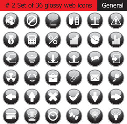 general web icons vector