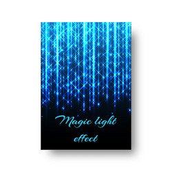 rectangular background with neon light vector image