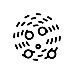 binary star icon thin linear style design vector image