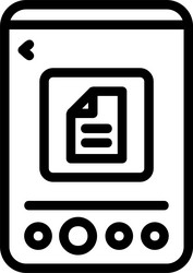 document linear style icon design vector image