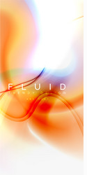 fluid flowing wave abstract background vector image