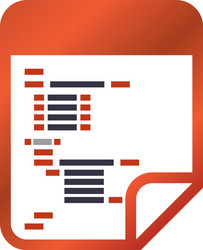 html programming code vector image