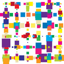 random squares blocks pattern vector image