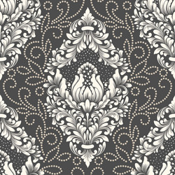 Damask seamless pattern element classical vector