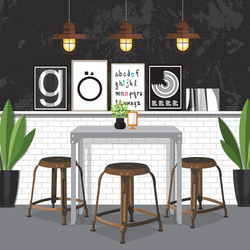 Dining room Royalty Free Vector Image - VectorStock