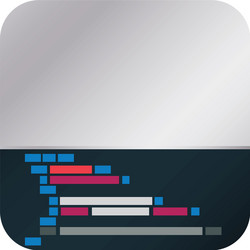 html programming code vector image