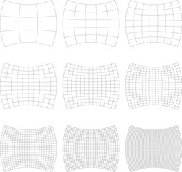 grid mesh lattice grating with distort deform vector image