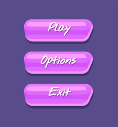 cool shiny computer game menu interface collection vector image