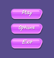 cool shiny computer game menu interface collection vector