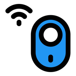 motion sensor a device to detect nearby movement vector image