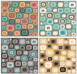 Retro Geometric Patterns vector image